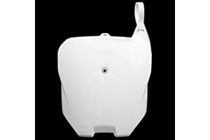 MARSRUT Dirt Bike Number Plate, Front Motorcycle Number Plate, Plastic Bike Front Body Armor Fits for CRF70, CRF80, CRF100, Motocross Parts Attachments for Dirt Fender (White, Size: 30x22cm)