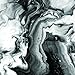 GMYLE iPhone 7 Case, iPhone 8 Case, [Black Water Marble] Slim Glossy Hard Cover Case - Ultra Low Profile