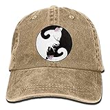 Cat Denim Baseball Caps Hat Adjustable Cotton Sport