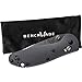 Benchmade - Mini Griptilian 556-1 Knife, Drop-Point Blade, Serrated Edge, Satin Finish, Gray Handle