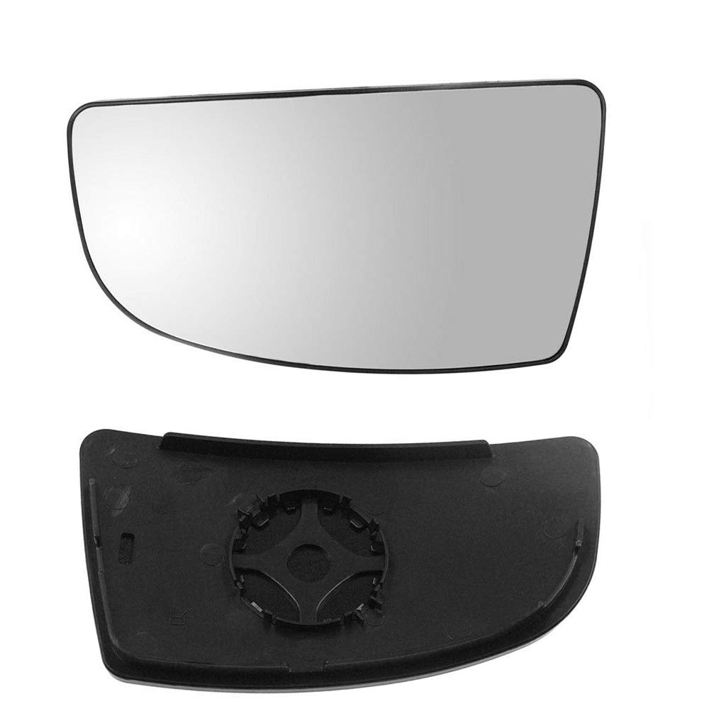 GSRECY For TRANSIT MK8 Lower Door Wing Mirror Glass 2014 ON With Back Plate (Left)