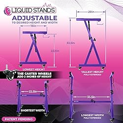 Liquid Stands Keyboard Stand w/ Wheels - Z Style