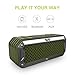 ZEALOT S6 Waterproof Portable Wireless Bluetooth Speakers Power Bank with Built-in 5200mAh Battery, Dual Drivers, Subwoofer, Aux Audio and TF Card - Army Green