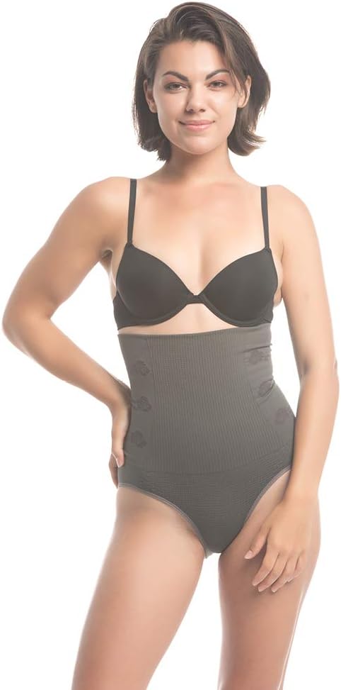 UpSpring Baby Charcoal Fusion Belly Slimming High Waist Compression Panty with Bamboo Charcoal