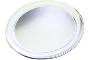VANZACK 18-Inch Aluminum Pizza Pan Wide Rim, Round Shaped Wear-Resistant Baking Tray for Kitchen and Bakery
