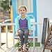 Vivobiniya Big Girl Two Piece Swimsuits Long Sleeve Rash Guard T-Shirt Swimming Trunks Cap upf50+