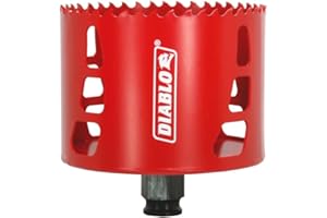Freud DHS3500 Diablo High Performance Hole Saw Ideal for Drilling Wood, Plastic, Aluminum, Metal and Stainless Steel, 3-1/2-I