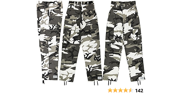 Amazon.com: Army Universe Urban City Camo - Pantalones tipo cargo urbanos  para hombre, color negro y blanco, diseño de camuflaje : Ropa, Zapatos y  Joyería