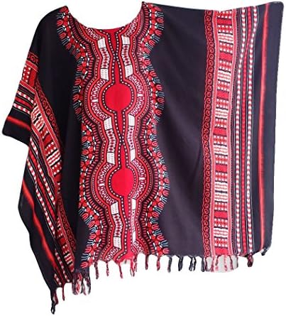 Trendyloosefit Plus Size Tops Dress Shirt Beach Cover Ups Dashiki, Bust 66" Green