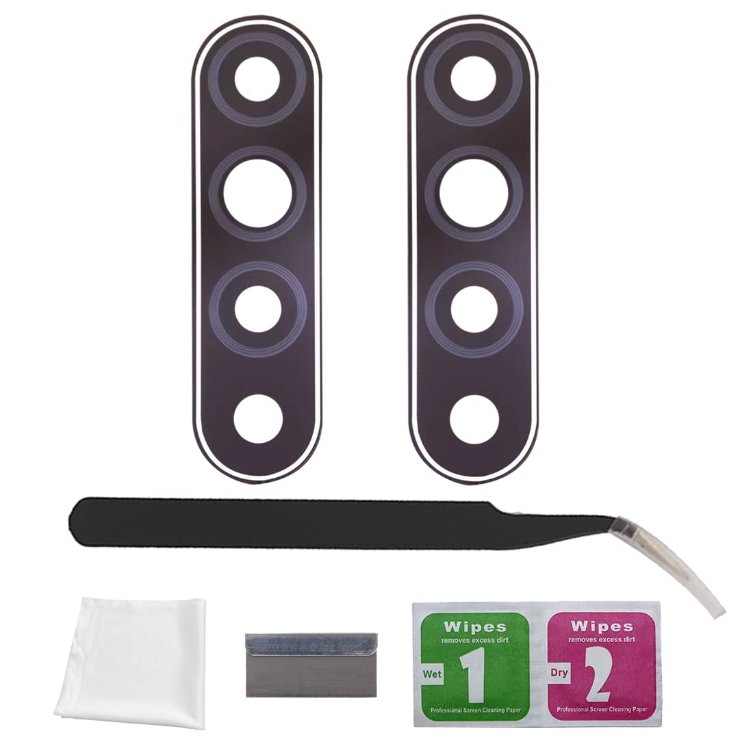 Eonpam 2 Pack Camera Glass Replacement for Oppo A31 HD Rear Lens Glass + Repair Kit — image 1