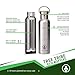 Tree Tribe Stainless Steel Water Bottle 20 oz - Indestructible, BPA Free, 100% Leak Proof, Eco Friendly, Double Wall Insulated Technology for Hot and Cold Drinks, Wide Mouth, Bamboo Cap