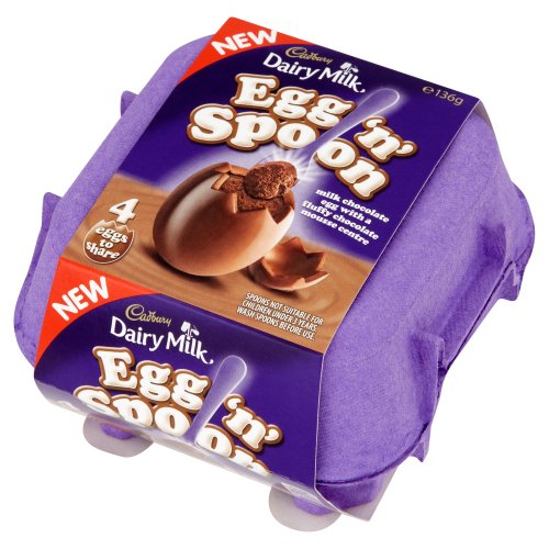 Cadbury Dairy Milk Egg 'n' Spoon Double Chocolate (4 eggs to share
