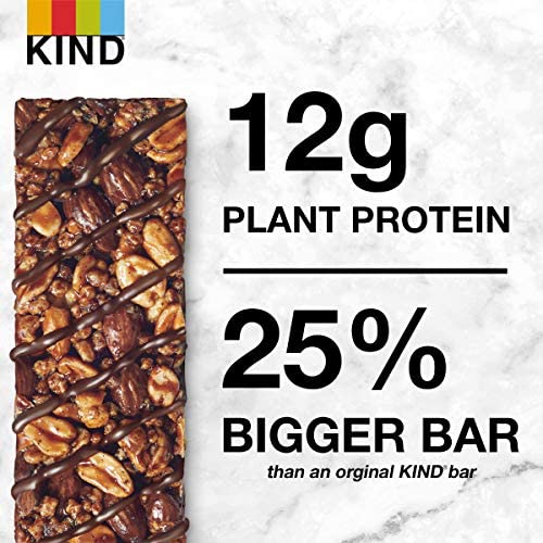KIND PROTEIN SNACK BAR, VARIETY PACK, DARK CHOCOLATE NUT AND CRUNCHY PEANUT BUTTER, HEALTHY SNACKS, GLUTEN FREE, 12G PLANT PROTEIN, 10 COUNT