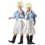 Adult Funny Dolly Parton Style Halloween Costume (Size: Standard 44)