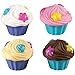 Munchkin 4 Piece Squirts Bath Toy, Cupcake