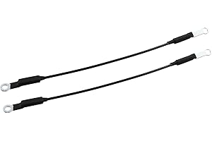 A ABSOPRO Tailgate Support Cables for Yamaha Rhino Metal Black (Set of 2)