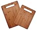 Totally Bamboo 2-Piece Cutting Board Set; 2 Assorted Sizes of Bamboo Wood Cutting Boards for Kitchen