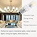 Bonlux LED E12 Candelabra Night Light - 2W (20W Equivalent) 120V JD T3/T4 E12 LED Chandelier Bulb Warm White 3000K for Ceiling Fan Cabinet Patio Lighting (5-Pack)