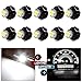 cciyu 10 Pack Blue T3 2-3014 SMD Neo Wedge 35852-SEP-A02 A/C Light Instrument Panel Gauge Cluster Dashboard LEDBulbs (white)