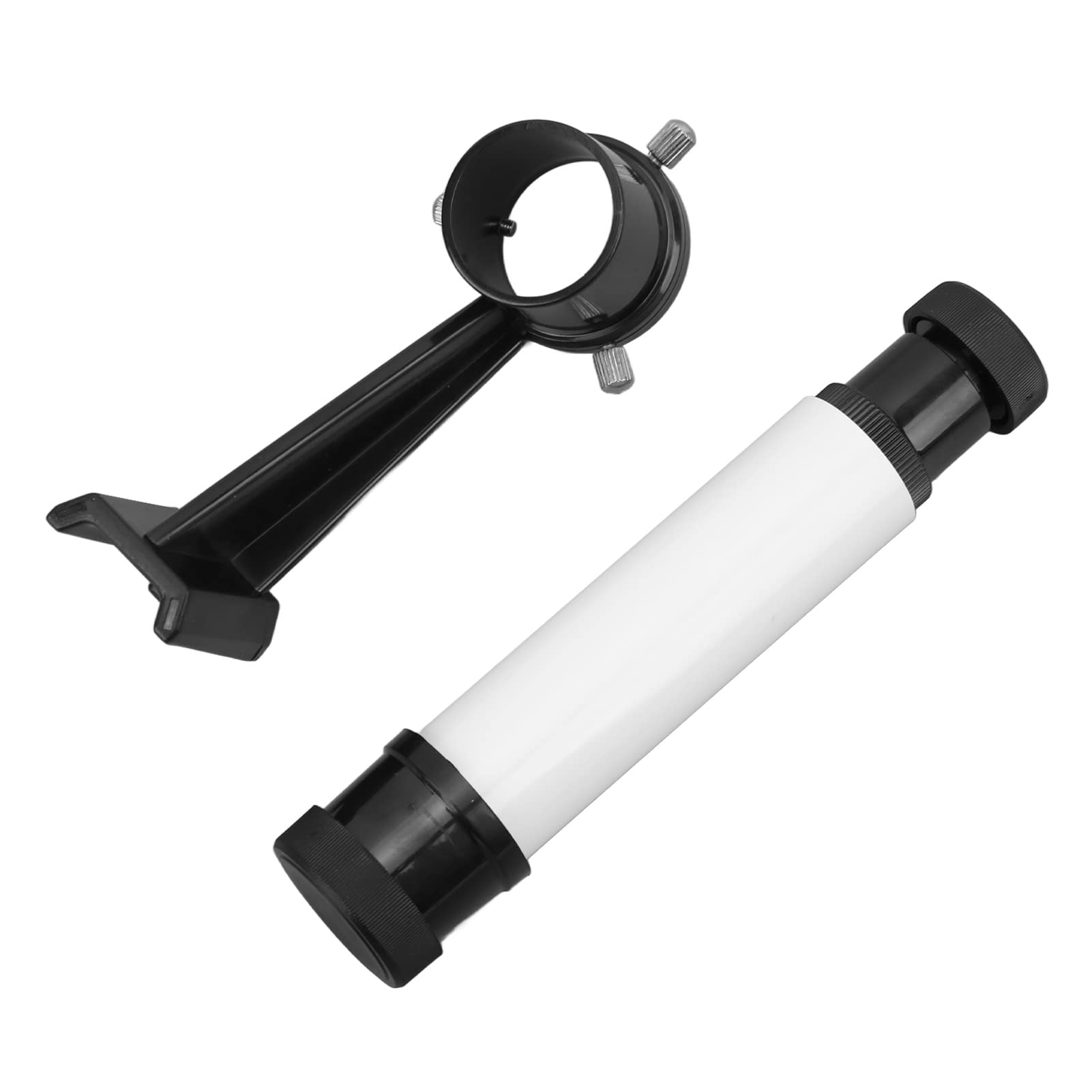 Qiilu 5X Astronomical Telescope Finder Scope 5X Astronomical Telescope Finder Scope with Inline Base Stand 5x24 Portable Crosshair Telescope Finderscope