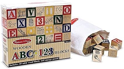 melissa and doug wooden abc blocks