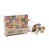 Kitchen MELISSA & DOUG WOODEN ABC/123 BLOCKS (Set of 6) Book