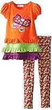 Bonnie Jean Little Girls' Butterfly Applique Legging Set