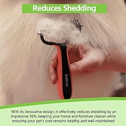 STALTWO Deshedding Dog Brush for Shedding - 2-in-1