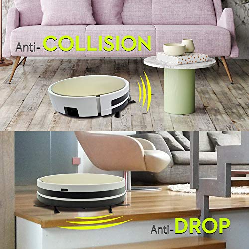 iView WiFi Smart Robot Vacuum Cleaner Works with Alexa, Google Assistant, Cleaning Robot with Sweep & Mop for Hard Floor & Short Carpet, Free APP, Control from Anywhere, (Certified Refurbished) - Thumbnail 6