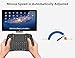 Orbeet 2.4GHz Mini Wireless Keyboard with Touchpad Mouse Rechargable Air Mouse LED Backlit Handheld Remote Control Combos for PC, Pad, Google Android TV Box