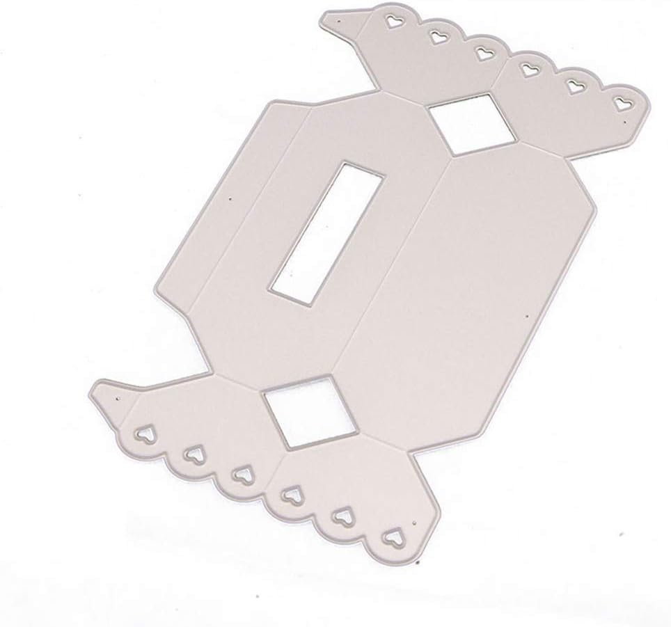 Candy Box Cutting Dies for Card Making, NOMSOCR Cut Die Metal Stencil Template Mould for DIY Scrapbook Embossing Album Paper Card Craft Birthday Festival Decoration (Candy Box)