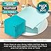BLUE PANDA Teal Green Party Decorations, Paper Napkins (5 x 5 In, 200 Pack) - Party Decoration - Teal Green Napkins - Christmas Napkins