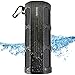 Waterproof Bluetooth Speaker, Alpatronix AX410 Portable Rugged Indoor/Outdoor 12 Watt Stereo Shockproof Wireless Speaker with Mic, Subwoofer & Carabiner for Cyclists, Smartphones & Computers - Black