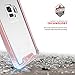 Zizo ION Series Compatible with Samsung Galaxy S9 Case Military Grade Drop Tested with Tempered Glass Screen Protector Rose Gold Clear