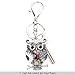 Marte&Joven Owl Necklaces & Pendants for Women Unique Jewelry can use as Keychain with Gift Box Package