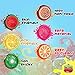 YoYa Toys Fresh 'N Slimy Fluffy Fruit Slime 6-Pack - Kiwi, Lemon, Orange, Watermelon, Dragon Fruit and Passion Fruit Sludge Slimes with 3 Straws to Make Bubbles - Great for Kids and Adults