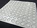 MONSTER-MASTER® Self-adhesive Clear Rubber Feet Tiny Bumpons (100 pack) (0.25