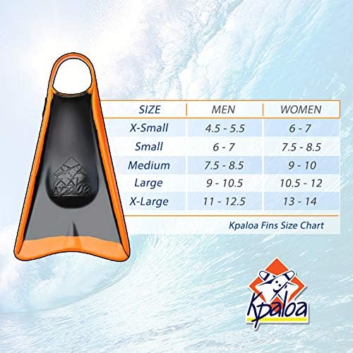 nike swim fins size chart