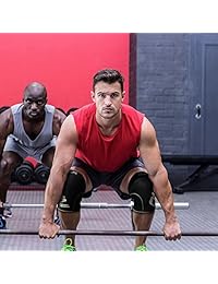 omnicompression Fitness mangas de rodilla, par. 7 mm., 15   20 mmHg fuerza ofrece una fuerte Brace apoyo de neopreno acolchada para Levantamiento de pesas, levantamiento de potencia, y actividades Crossfit para hombres y mujeres