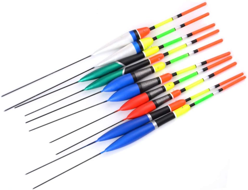 9 Pièces Flotteurs De Pêche Lumineux - 10g, 20g, 30g - Pour Truite, Brochet, Bar... Eau Douce Et Eau Salée