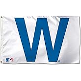 MLB Chicago Cubs W Deluxe Flag, 3 x 5', Multicolor