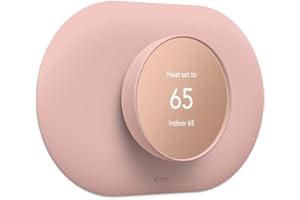 elago Wall Plate Cover Plus Compatible with Google Nest Thermostat 2020 [Sand] - Durable Polycarbonate Material, Easy Installation, Complementary Design