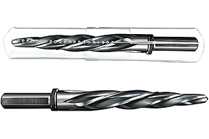 SQLMLZ Pro Bridge & Auto Reamer Kit | 5/8” M2 HSS 5-Spiral Taper | Heavy Plate Alignment & Aluminum Block Engines | 1/2" Non-Slip Grip + 3-Second Lock