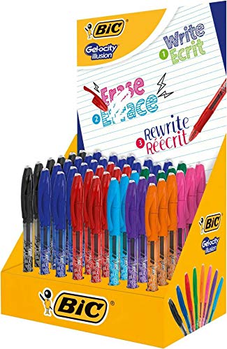 GEL ILLUSION PENS, Counter Display of 48 Loose Pens in 8 Assorted colours EU