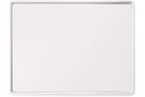 CatGuru Cat Food Mat, Small & Large Pet Feeding Mat, Waterproof Cat Tray for Food and Water, Silicone Pet Placemat, Non-Slip Mats for Cats, Easy to Clean Tray for Pets Bowls (Hard Tray,Marshmallow)