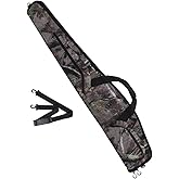 Ussuris 38/42/46/50 Inch Soft Rifle Case with Adjustable Shoulder Strap，Lockable Zipper Design, Accessory Pocket for Gun Storage and Transport