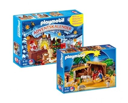 PLAYMOBIL® 4161 - Adventskalender Weihnachts Postamt und 4884 - Große