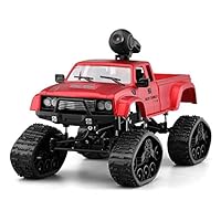 Ceepko FPV RC Cars, 1:16 4WD Remote Control Car with Camera 720P, Powerful Climbing RC Offroad Truck with LED Light for Beach, Snow Road, Mountain, Wetland, Grassland