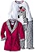 Bunz Kids Little Girls' Three-Piece Zebra Bathrobe and Pajama Set