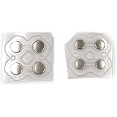 Replacement Metal ABXY Button Membrane Conductive Film D-Pad Cross Key Button Sticker for Nintendo 3DS 3DS XL LL New 3DS New 3DS XL LL (for 3DS XL)